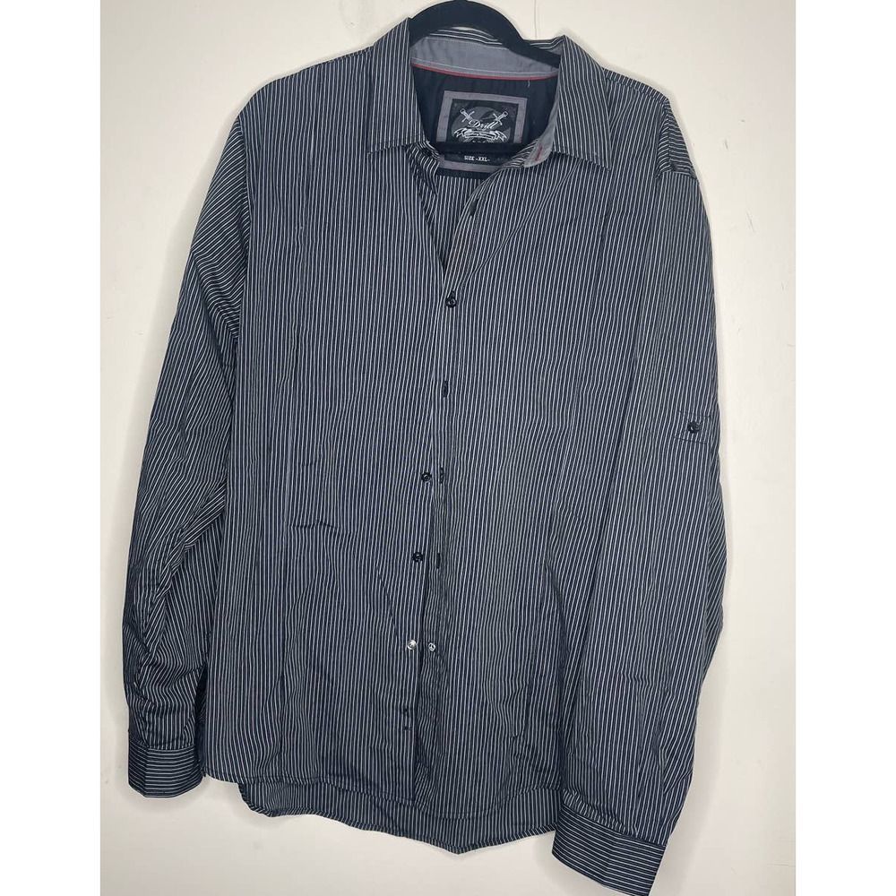 Drill Clothing Company Mens XXL Button Front Long Sleeve Striped Shirt - Picture 5 of 5